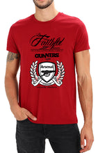 Mott2 Unisex Cotton Arsenal Football Club - Gunners/ Gooners Fans Poster Printed  Round Neck Jersey T-Shirts