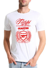 Mott2 Unisex Cotton Arsenal Football Club - Gunners/ Gooners Fans Poster Printed  Round Neck Jersey T-Shirts