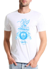 Mott2 Unisex Cotton Manchester City Football Club - Sky Blue Citizens Fans Poster Printed  Round Neck Jersey T-Shirts