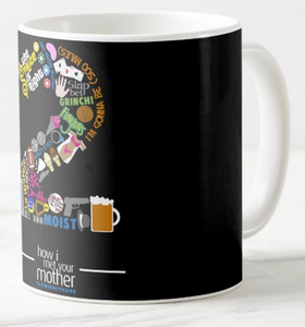 How I Met Your Mother (HIMYM) - Iconic TV Series/ Show Theme - Limited Edition Printed Ceramic Coffee Mug (MUGHIMYM07)