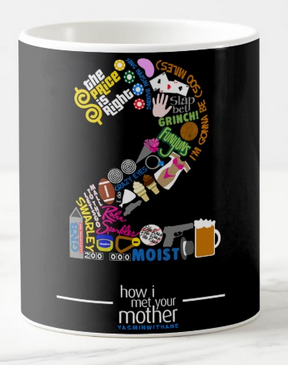 How I Met Your Mother (HIMYM) - Iconic TV Series/ Show Theme - Limited Edition Printed Ceramic Coffee Mug (MUGHIMYM07)