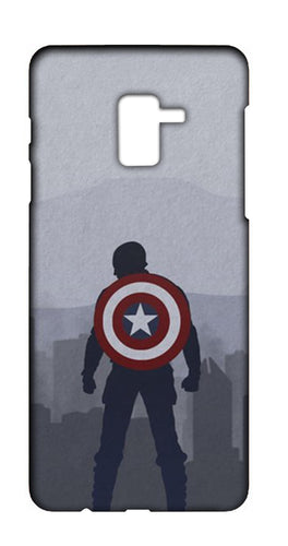 Mott2 Back Case for Samsung Galaxy A8 Plus | Samsung Galaxy A8 PlusBack Cover | Samsung Galaxy A8 Plus Back Case - Printed Designer Hard Plastic Case -  Captain America  theme - SGA8PZUPCA00134
